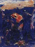 KAFIR by Emil Schumacher, 1962, Oil on canvas, sold Dec 2005