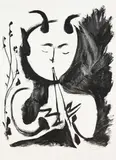 Faune Musicien No. 4 by Pablo Picasso, 1948, Lithograph, sold Dec 2005