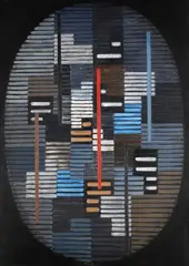 Composition # 72 by Adolf Fleischmann, 1956, Oil on canvas, sold Dec 2005