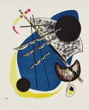 Kleine Welten II by Wassily Kandinsky, 1922, Lithograph in colours, sold Dec 2005