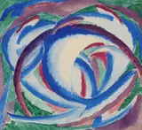 János Mattis-Teutsch, Futuristische Komposition, 1919, Watercolour