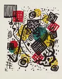 Kleine Welten V by Wassily Kandinsky, 1922, Colour woodcut on laid paper, sold Dec 2005