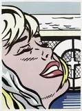 Roy Lichtenstein, Shipboard girl, 1965, Offset lithograph in colours