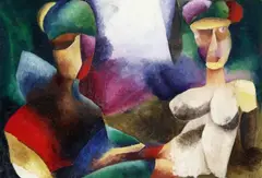 Die Erotomanen by Curt Ehrhardt, 1920, Oil on cardboard, sold Dec 2005