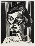 Karl Schmidt-Rottluff, Emybildnis, 1919, Woodcut