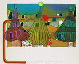 L'expulsion by Friedensreich Hundertwasser, 1967, Lithograph in colours, sold Dec 2005