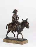 August Gaul, Eselreiterin. 1913, Bronze