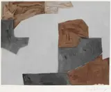 Serge Poliakoff, Composition brune, grise et noire, 1964, Etching and aquatint