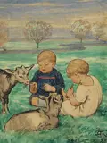 Hans Thoma, Spielende Kinder