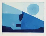 Serge Poliakoff, Composition bleue, 1958, Aquatint