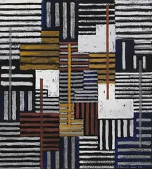 Ohne Titel by Adolf Fleischmann, 1956, Gouache, sold Dec 2005