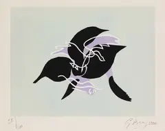 L'Essor I by Georges Braque, 1961, Lithograph in colours, sold Dec 2005
