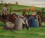 Max Unold, Mittagsrast, 1927, Oil on canvas