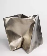 Imploded Cube. 1985/93 by Ewerdt Hilgemann, Sculpture, sold Dec 2005
