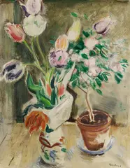 Heinrich Brüne, Blumenstillleben, 1930, Oil on canvas