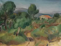 Heinrich Brüne, Landschaft, 1930, Oil on canvas