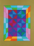 Victor Vasarely, Antworten an Vasarely, 1974, Silkscreen in colours