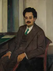 August Heitmüller, Porträt Herr Jochem, 1920, Oil on panel