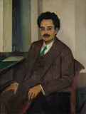 August Heitmüller, Porträt Herr Jochem, 1920, Oil on panel