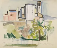 Otto Geigenberger, Gardone di Sopra (Gardasee), 1931, Watercolour