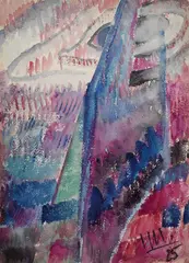 Genesis by Wilhelm Hillern-Flinsch, 1925, Watercolour, sold Dec 2005