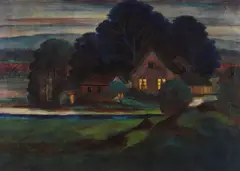 Abend by Christian Arnold, 1920, Watercolour, sold Dec 2005