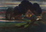 Christian Arnold, Abend, 1920, Watercolour