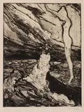 Emil Nolde, Brandung, 1922, Etching