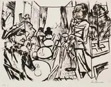Max Beckmann, Weihnachten 1919, 1919, Drypoint