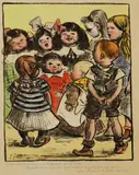 Heinrich Zille, Singende Kinder, 1919, Lithograph