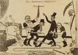James Ensor, Les mauvais médecins, 1895, Etching