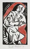 Liegende by Erich Heckel, 1913, Farbholzschnitt auf dünnem Velin, sold Oct 2005