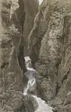 Carl Wagner, Schlucht, Pen and Indian ink drawing