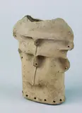 Lothar Fischer, Kleiner Doppelkopf, 1977, Clay sculpture