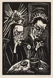 Beim Vorlesen by Erich Heckel, 1914, Woodcut, sold Oct 2005