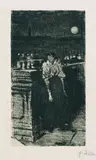Heinrich Zille, Nacht, 1895, Etching