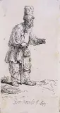 Harmensz. van Rijn Rembrandt, Jude in hoher Mütze