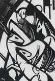Franz Marc, Springende Pferdchen, 1912, Woodcut