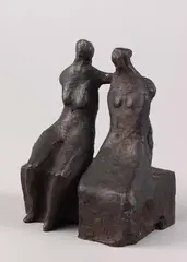 Zwei Figuren III by Gustav Seitz, 1961, Bronze, sold Oct 2005