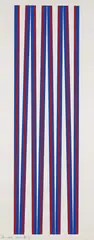Stripes by Bridget Riley, 1971, Silkscreen in colours, sold Oct 2005