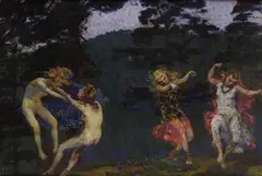 Martin Brandenburg, Elfenreigen, 1906, Pastel