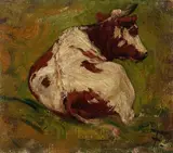 Hans Peter Feddersen, Kuhstudie, Oil on canvas