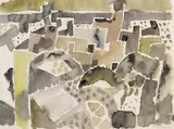 Oase in Tunesien by Eduard Bargheer, 1963, Watercolour, sold Oct 2005