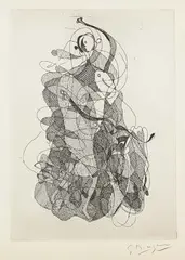 La Danse by Georges Braque, Etching, sold Oct 2005