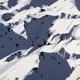 Gerhard Richter, Schweizer Alpen I, 1969, 5 Farbserigraphien, jeweils auf festem glatten Papier
