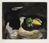 Georges Braque, Pichet Noir et Citrons, 1952, Farbradierung auf BFK RIVES (Wasserzeichen)