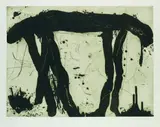 Komposition 9/93 by Emil Schumacher, 1993, Etching and aquatint, sold Oct 2005