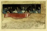 Emil Orlík, Japanische Kinder als Zuschauer bei einem Umzug