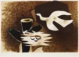 Georges Braque, L'Oiseau et son nid, 1956, Lithograph in colours