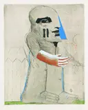 Horst Antes, Kopffüßler, Etching
